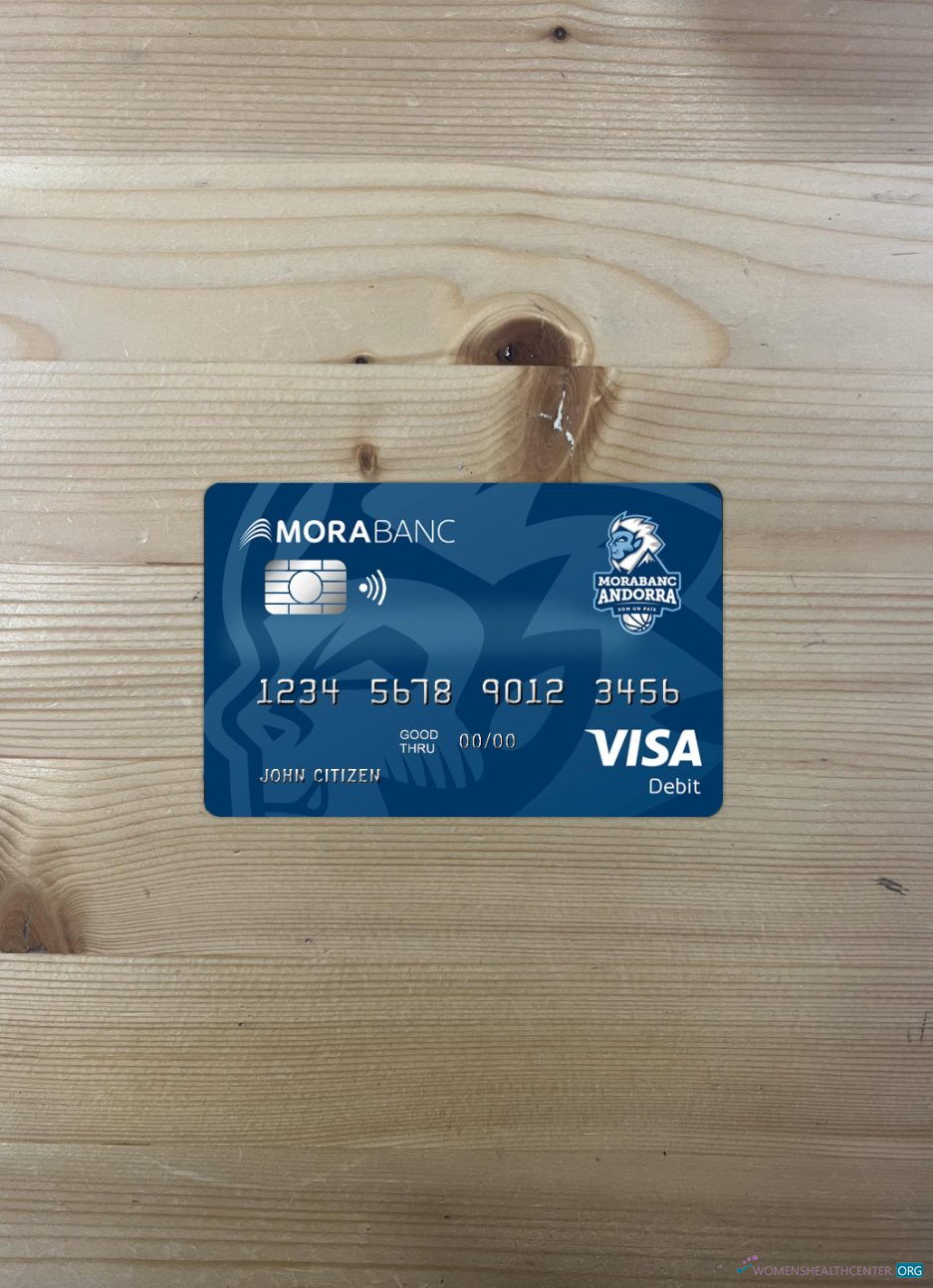Download Andorra Morabank Visa debit photolook front Photoshop template